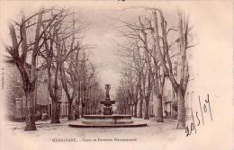 C 9755 - MARIGNANE - 13 - Cours Et Fontaine Monumentale  - Belle CP - 1907 - - Marignane