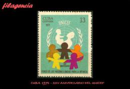 CUBA MINT. 1971-21 XXV ANIVERSARIO DEL UNICEF - Ongebruikt