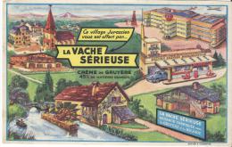 Crême De Gruyére/ La VACHE SERIEUSE/ Vers 1945-1955    BUV63 - Zuivel