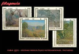 CUBA MINT. 1972-16 DECENIO HIDROLÓGICO INTERNACIONAL. PINTURAS - Nuevos