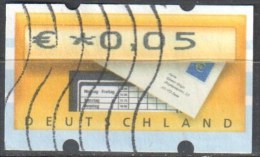 BRD Bund 2002 ATM Nr. 5 - 0.05 Gestempelt Used - Machine Labels [ATM]