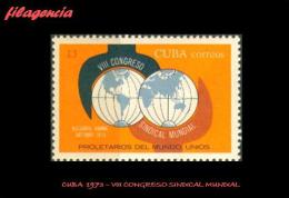 CUBA MINT. 1973-20 VIII CONGRESO SINDICAL MUNDIAL - Nuovi