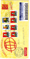 BRASILE  2007 - Intero Postale Raccomandato  Con Aggiunta Francobolli  Per L Italia - Lettres & Documents