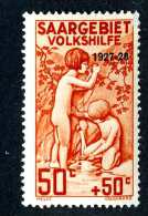 1804e  Saar 1927  Michel #124 Mnh**~  ( Cat.€ 30.00 )  Offers Welcome! - Unused Stamps