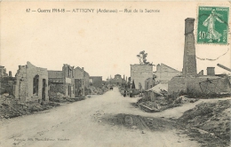 08  ATTIGNY  RUE DE LA SUCRERIE - Attigny