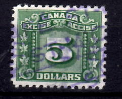 Canada 1934 $5.00 Cent Excise Stamp Issue #FX89 - Steuermarken