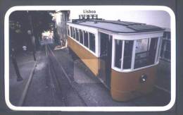 Portugal Entier Postal Tram Ascenseur Lisbonne 2004 Postal Stationery Card Lisbon Tramway Elevator 2004 - Tramways