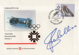 Jugoslavija Yugoslavia 1984 FDC Winter Olympic Games, Sarajevo, Bob, Bobsleigh, Bronze Medal - FDC