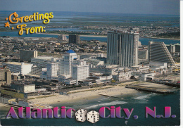 Atlantic City, New Jersey - Magnificent Aerial View Of Resorts International And The Trump Taj Mahal - Atlantic City