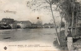 87 Environs De Limoges Aixe Sur Vienne Le Pont Et Les Restes Du Chateau Animée - Aixe Sur Vienne