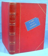 Partition Reliée De L’Opéra CARMEN De Georges Bizet / Belle Reliure De 1875 - Opera