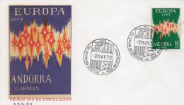 Andorre  Europa  1972 Espagnol 1er Jour 2 Mai 1972 - Usados