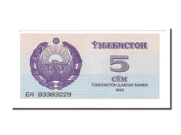 Billet, Uzbekistan, 5 Sum, 1992, NEUF - Uzbekistán