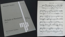 Prélude & Nocturne Pour Piano D’Alexander Scriabin - Instrumento Di Tecla