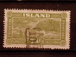 Iceland 1925 7a Landing The Mail Issue #144 - Used Stamps