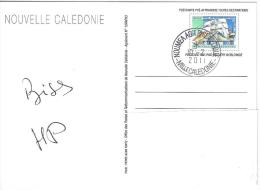 10035 PAP CARTE POSTALE NOUVELLE CALEDONIE - 10/2/2011 AGENCE PHILATELIQUE - Enteros Postales