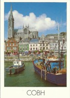 Overlooking The Town Of COBH Into Cork Harbour Is The Imposing Spire Of St Colman's Cathedral - Cork