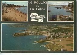 Le Pouldu Multivues N°4502 La Plage Embouchure De La Laïta Vue Générale Côte Aérienne - Le Pouldu