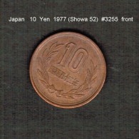 JAPAN    10  YEN  1977  (Hirohito 52---Showa Period)  (Y # 73a) - Japón