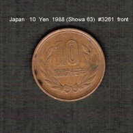 JAPAN    10  YEN  1988  (Hirohito 63---Showa Period)  (Y # 73a) - Japan