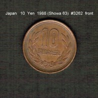 JAPAN    10  YEN  1988  (Hirohito 63---Showa Period)  (Y # 73a) - Japon