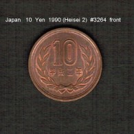 JAPAN    10  YEN  1990 (Akihito 2---Heisei Period)  (Y # 97.2) - Japon