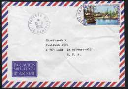 POLYNESIE - PAPEETE / 1972 LETTRE AVION POUR L ALLEMAGNE / COTE MAURY 25.00 €  (ref 1590) - Brieven En Documenten