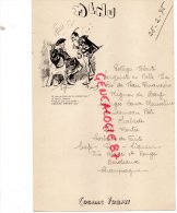 16 - COGNAC - BEAU MENU COGNAC FROMY - 25 FEVRIER 1935- FAUST VEUT LA JEUNESSE - Menus