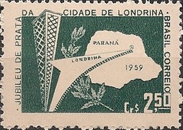 BRAZIL - FOUNDING OF LONDRINA, PARANÁ, 25th ANNIVERSARY 1959 - MNH - Unused Stamps