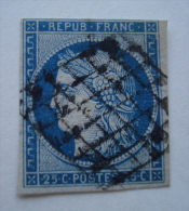 Timbre Français Cérès Bleu 1849-50. - 1849-1850 Ceres