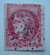 Rare Timbre Français Cérès Rose 1870-71. - 1870 Emisión De Bordeaux