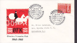 Denmark Sonderstempel ØFK Østerbro Frimærkeklub KØBENHAVN Ø. 1965 Cover Brief (Cz. Slania) Behinderte - Lettres & Documents