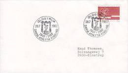 Denmark Sonderstempel GLOSTRUP Dansk Athletik Forbund 1982 Cover Brief Schlerose Stamp (Cz. Slania) - Storia Postale
