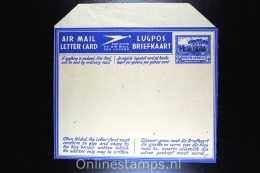 South Africa Surcharged Basutoland  Airmail Letter Card/ Lugpos Briefkaart Not Used - 1933-1964 Crown Colony