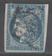 Emission De Bordeaux N° 45C (bleu Foncé) Avec Oblitération Losange  TB - 1870 Emission De Bordeaux