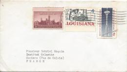 Lettre De Lexington 1962 Pour La France Timbres Smithsonian Intitution Louisiana Bateau à Aube Seattle World's Fair - Covers & Documents