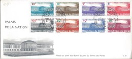 Léopoldville 1964 2 FDC Série De 16 Timbres Palais De La Nation TRès Beau - FDC