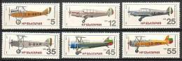 BULGARIA \ BULGARIE / BULGARIEN  - 1981 - Avions - 6v** - Poste Aérienne