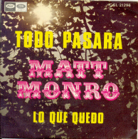 " Matt Monro. Todo Pasará " Disque Vinyle 45 Tours - Other - Spanish Music