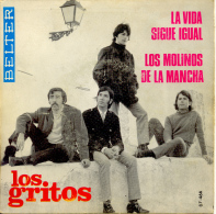 " LosGritos. La Vida Sigue Igual " Disque Vinyle 45 Tours - Other - Spanish Music