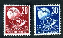 2319e  French Zone 1949  Michel #51-52  Used  ~  ( Cat.€25.00 )  Offers Welcome! - Sonstige & Ohne Zuordnung