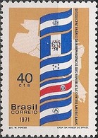 BRAZIL - SESQUICENTENNIAL OF THE INDEPENDENCE OF CENTRAL AMERICAN NATIONS 1971  - MNH - Nuovi