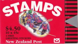 New Zealand 1994 Tourism - White Water Rafting $4.50 Mint Booklet - Cuadernillos