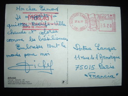 CP POUR LA FRANCE EMA M.67297 à 5.20 Du 27.6.77 GUSTAVO SAMPAIO + MERIDIEN LES HOTELS D'AIR FRANCE DANS LE MONDE - Lettres & Documents