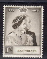 Basutoland 1948 10sh  Silver Wedding Issue #40  MH - 1933-1964 Colonia Británica