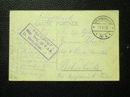 Feldpoststation N° 4 - Gent Gand - 15/6/15 - Rekr. Brig. 26 R.A.K. - Armée Allemande