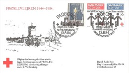 DENMARK   #RED CROSS COVER FROM YEAR 1984 - Brieven En Documenten