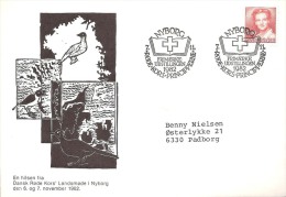 DENMARK   #RED CROSS COVER FROM YEAR 1982 - Covers & Documents