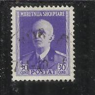 ALBANIA 1939 - 1940 POSTA ORDINARIA 30 Q TIMBRATO USED - Albania