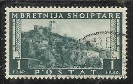 ALBANIA 1939 - 1940 POSTA ORDINARIA 1 F USATO USED OBLITERE' - Albania